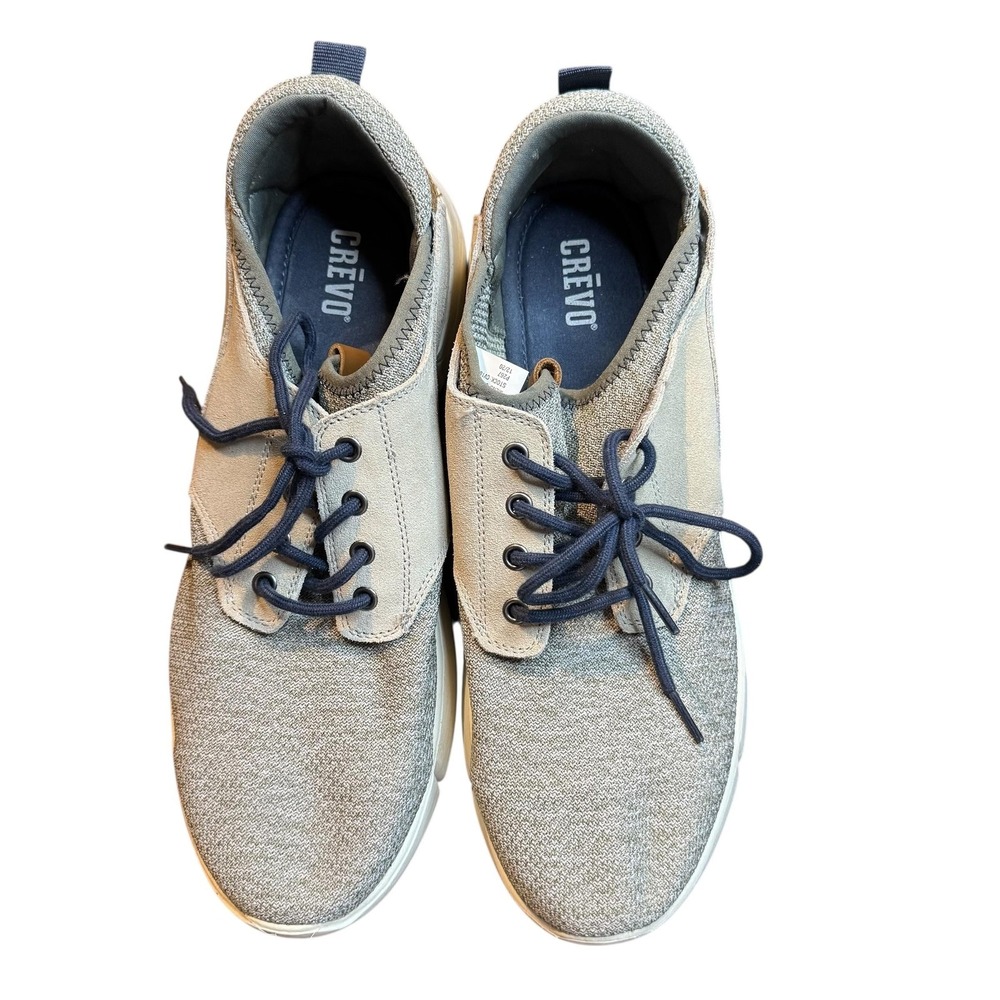 Crevo Chukka Shoes Mens Size 12 Gray Suede Knit Casual Sneakers CV1800-261
